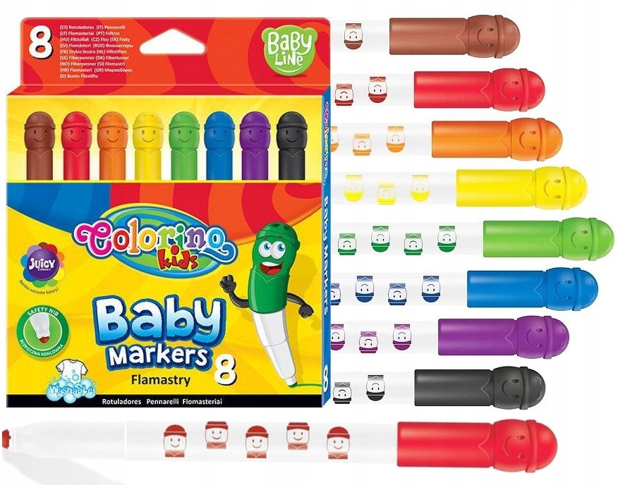 

Colorino flamastry zmywalne Baby