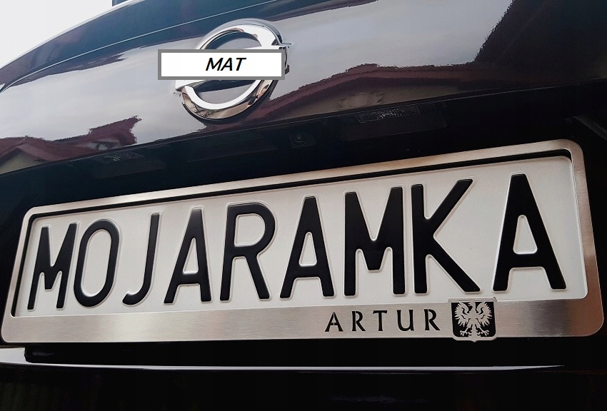 Ramka na pod rejestrację METAL do tablic VW R-LINE Rline R Line Volkswagen Producent nieznany producent