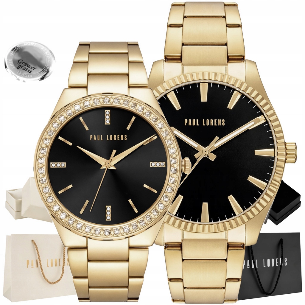 Sada pro páry Paul Lorens Carmen/eliaz zlatá Elegantní s gravírováním