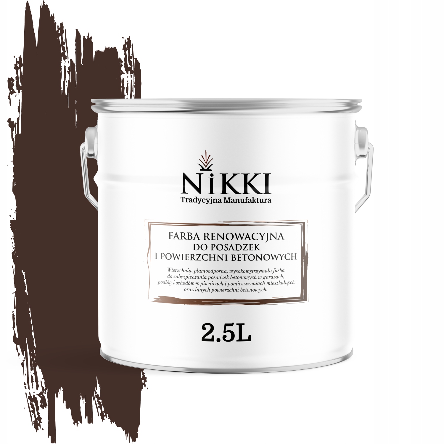 Farba Na Renováciu Betónových Podláh 2,5 L Čokoládovo Hnedá RAL8017 Lesk