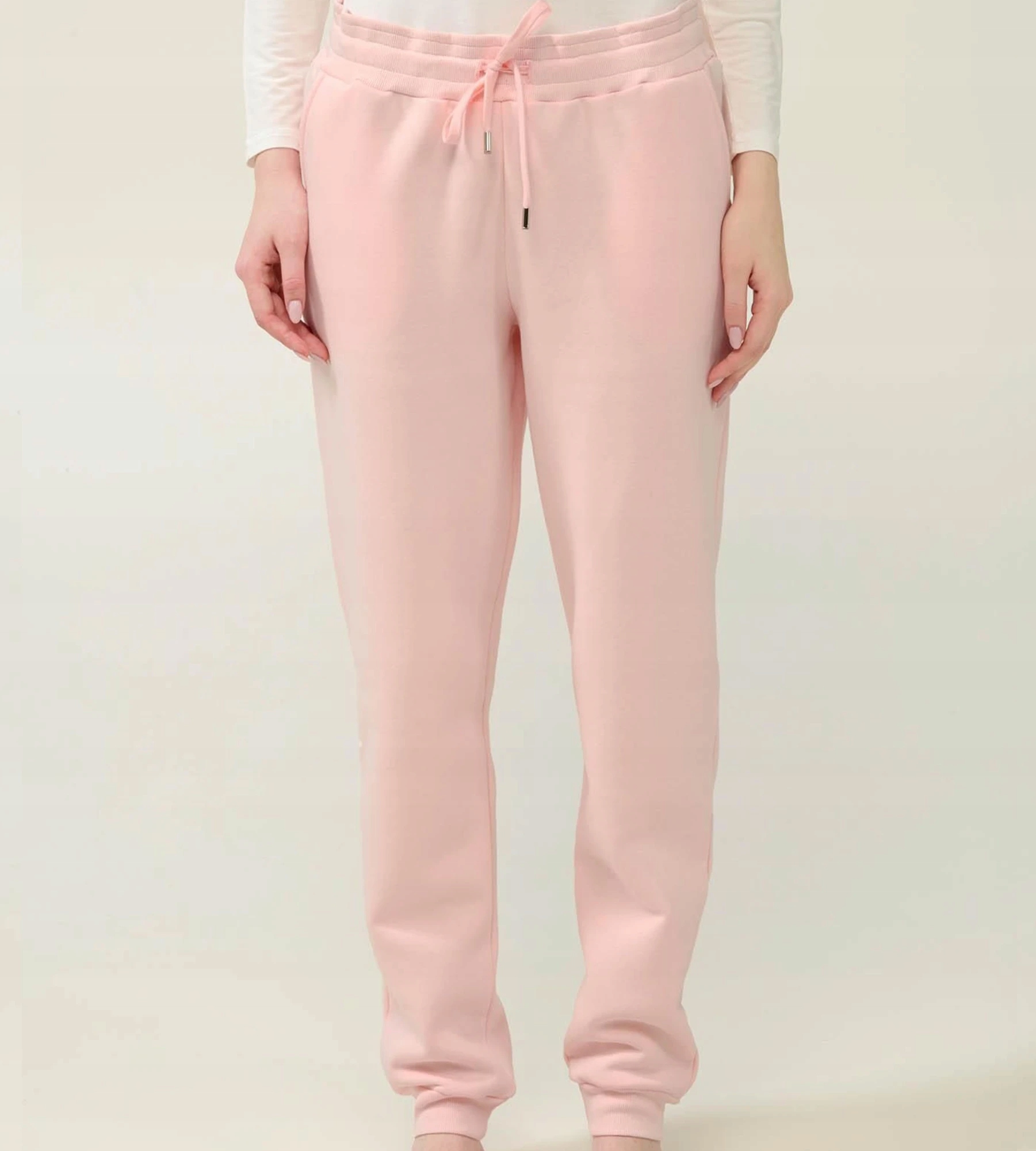 Dámské teplákové kalhoty dlouhé 23144 Vamp S, růžové