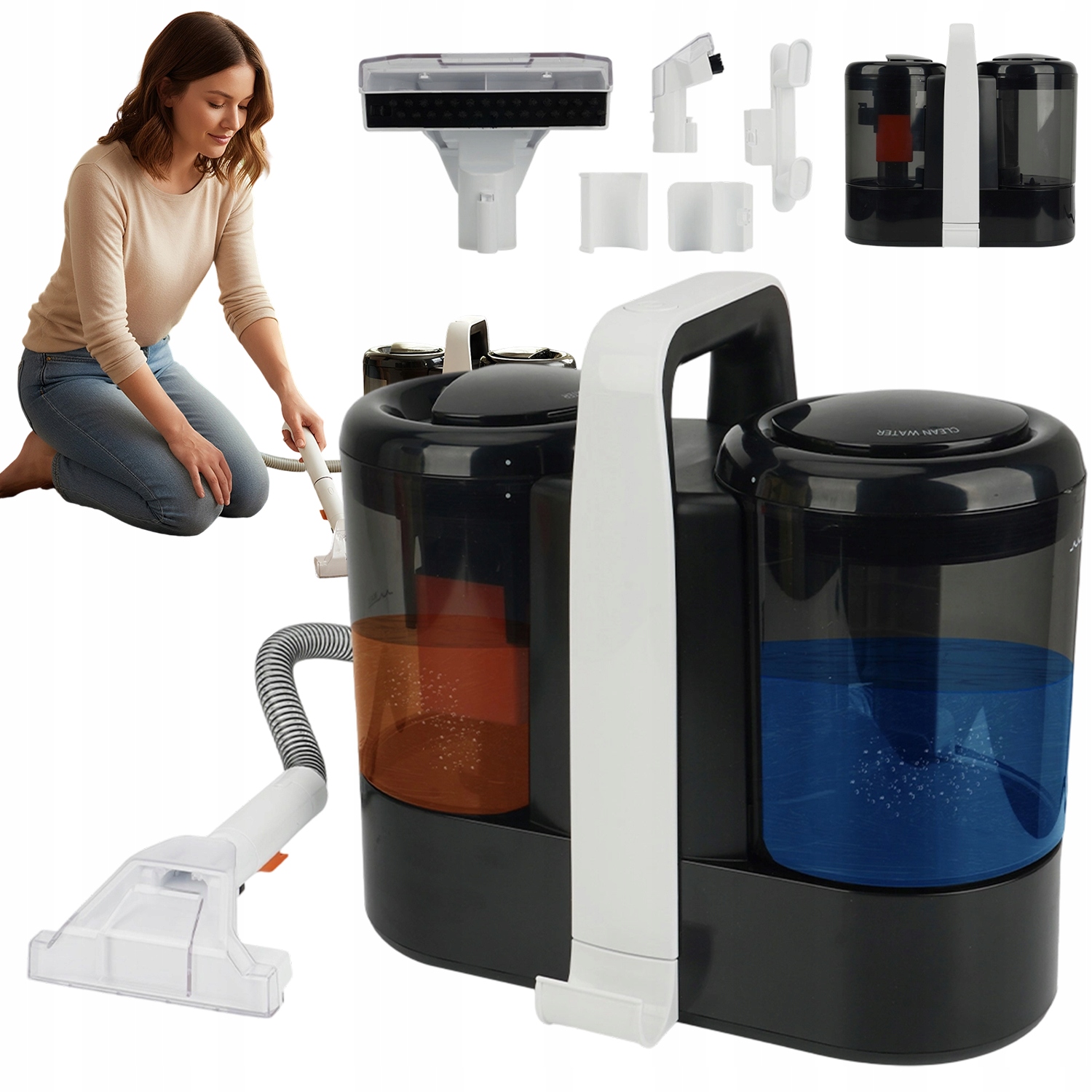 Přenosný Vysavač S Funkcí Mokrého A Suchého Vysavače Spotcleaner 15KPA 600W