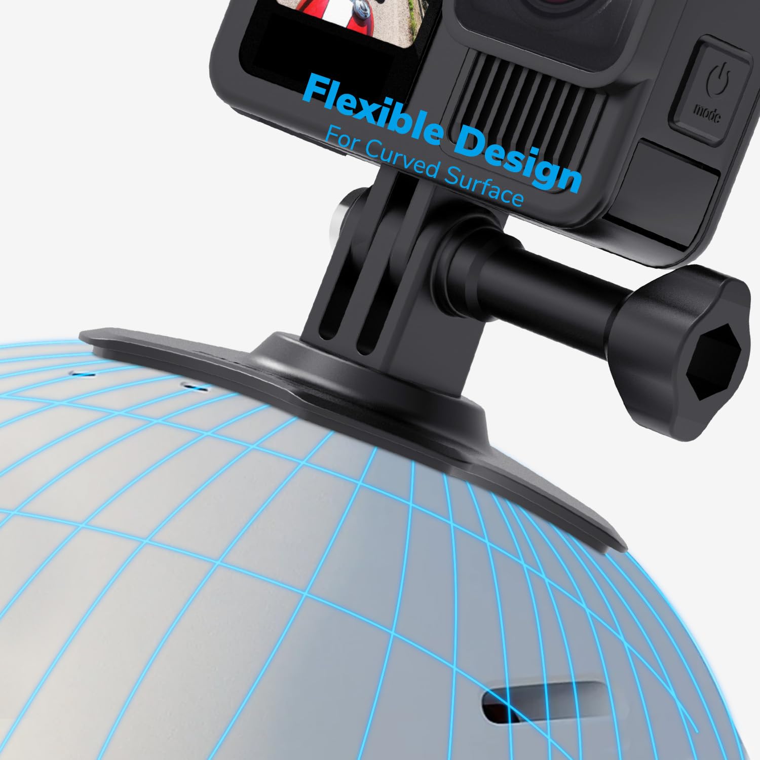 Uchwyt Samoprzylepny Na Kask Do Kamer Sportowych 3M GoPro 2 Szt SAMETOP — miniatura 2