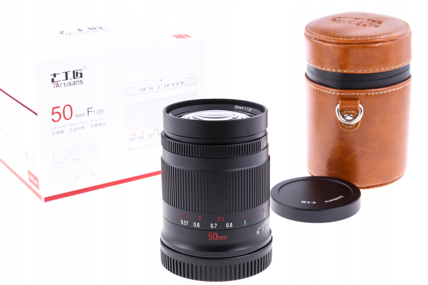 7Artisans 50 mm F1.05 Apo Sony E, plná klec