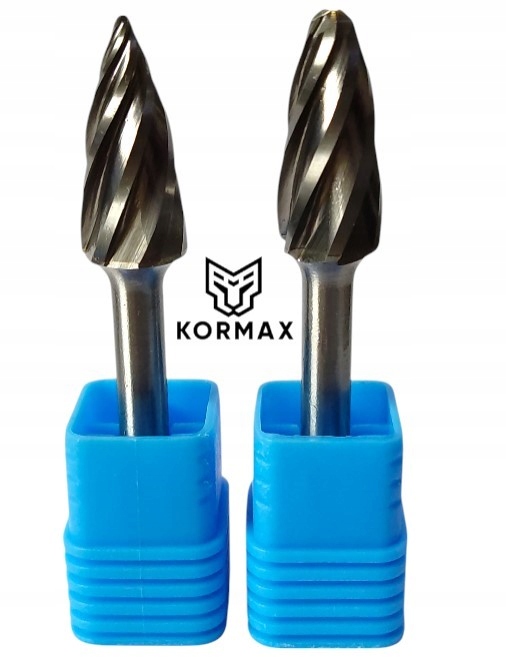 Sada 2ks Fréza 12 mm, karbidový rotační pilník na hliník Kormax