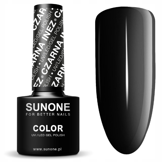 Sunone Lakier Hybrydowy - Czarna Inez 5 ml