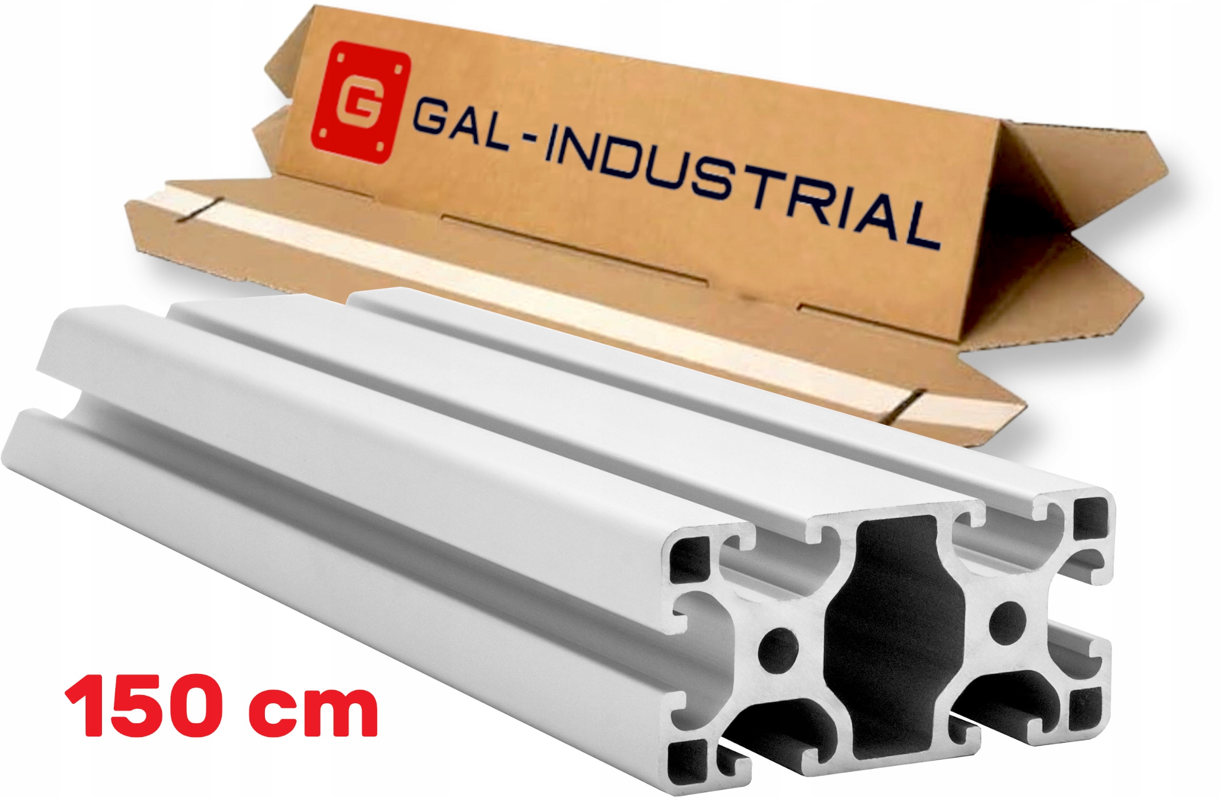 Aluminiový Konstrukční Profil 40x80 [8] R 150 cm Řezání na míru