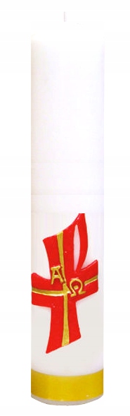 Świeca Ołtarzowa Eucharystyczna 30x6 Aplikacja
