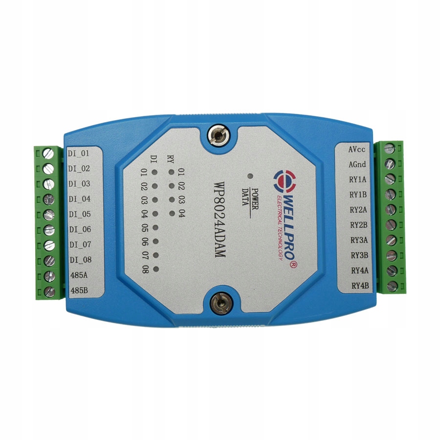 

WP8024ADAM 8DI/4RO wejścia cyfrowe RS485