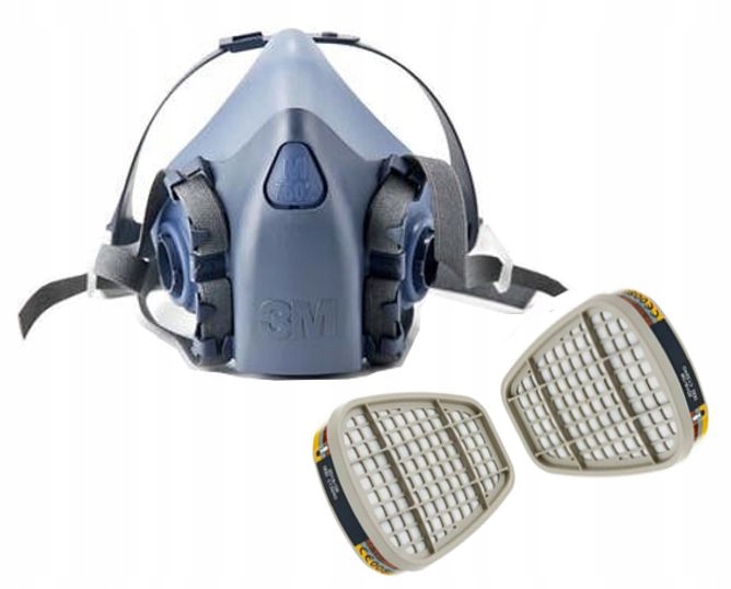 Oryginał Półmaska maska lakiernicza 3M 7502 6057