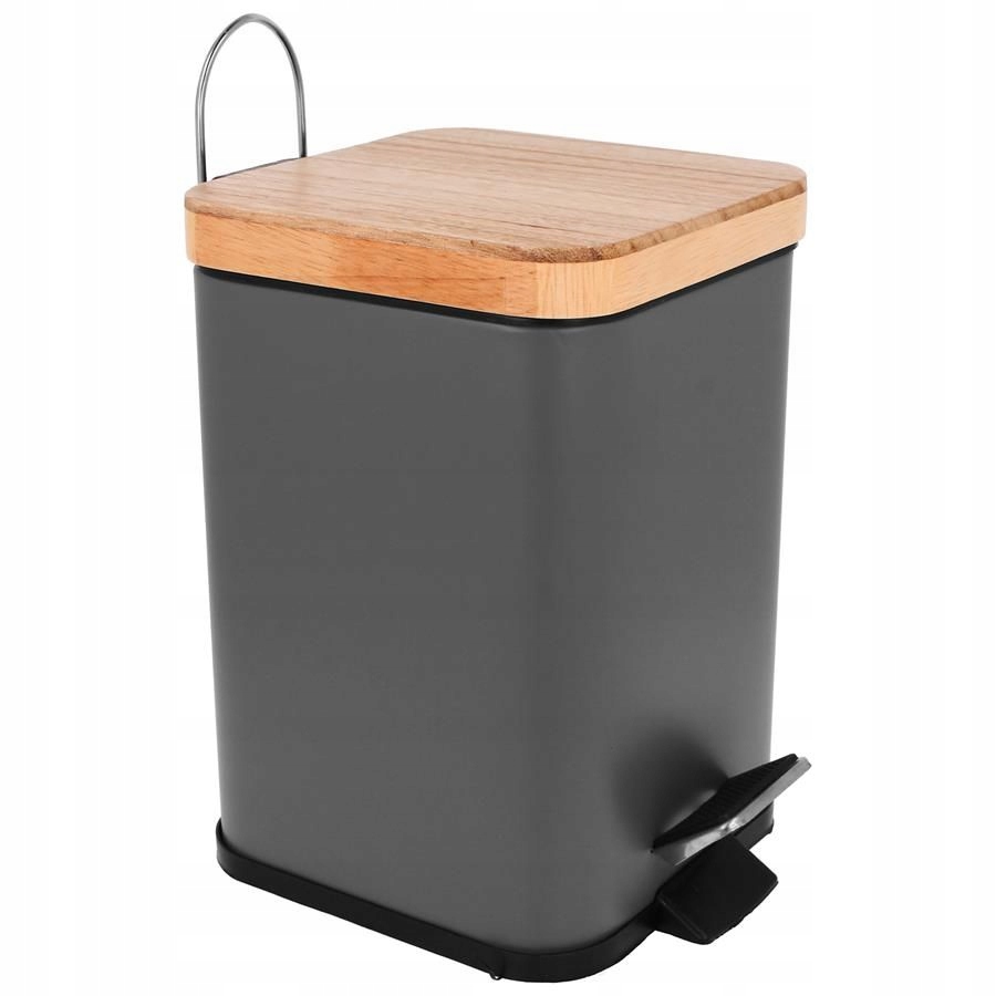 KOSZ NA ŚMIECI ŚMIETNIK ŁAZIENKOWY KWADRATOWY 3L