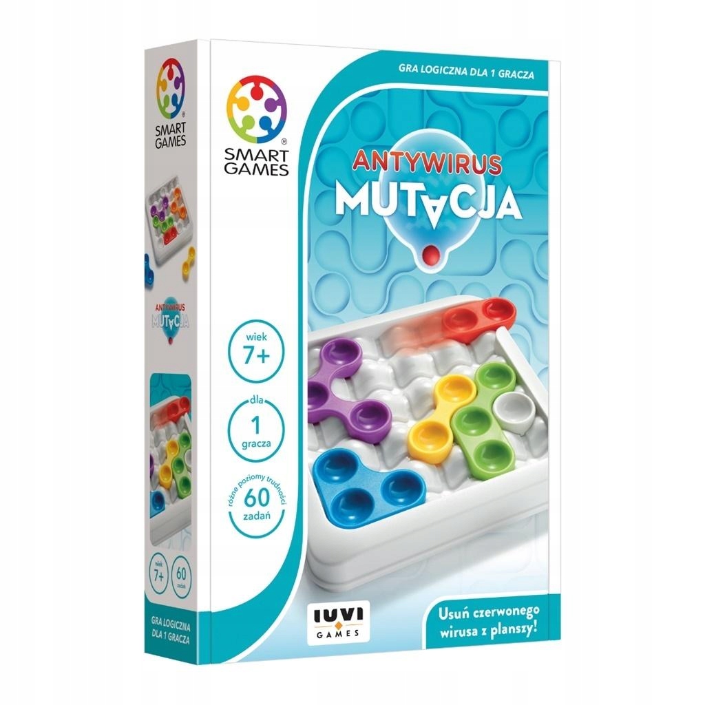Karty Do Gry Dla Chłopców Zabawka Osiem Lat Smart Games Antywirus Mutacja