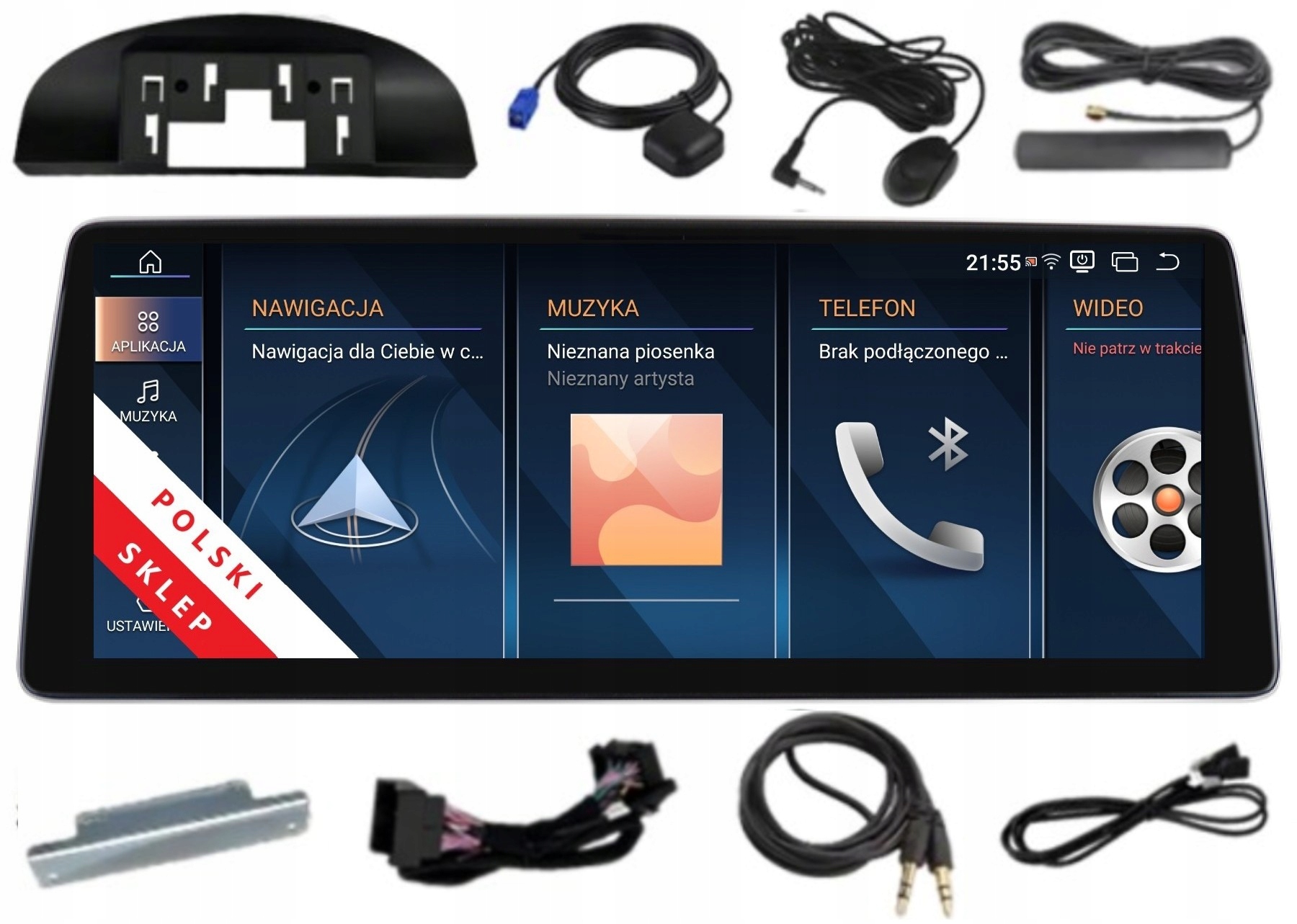 Navigácia Monitor Android Bmw 3er E90 E91 E92 5er E60 E61 4 Gb Carplay Lte