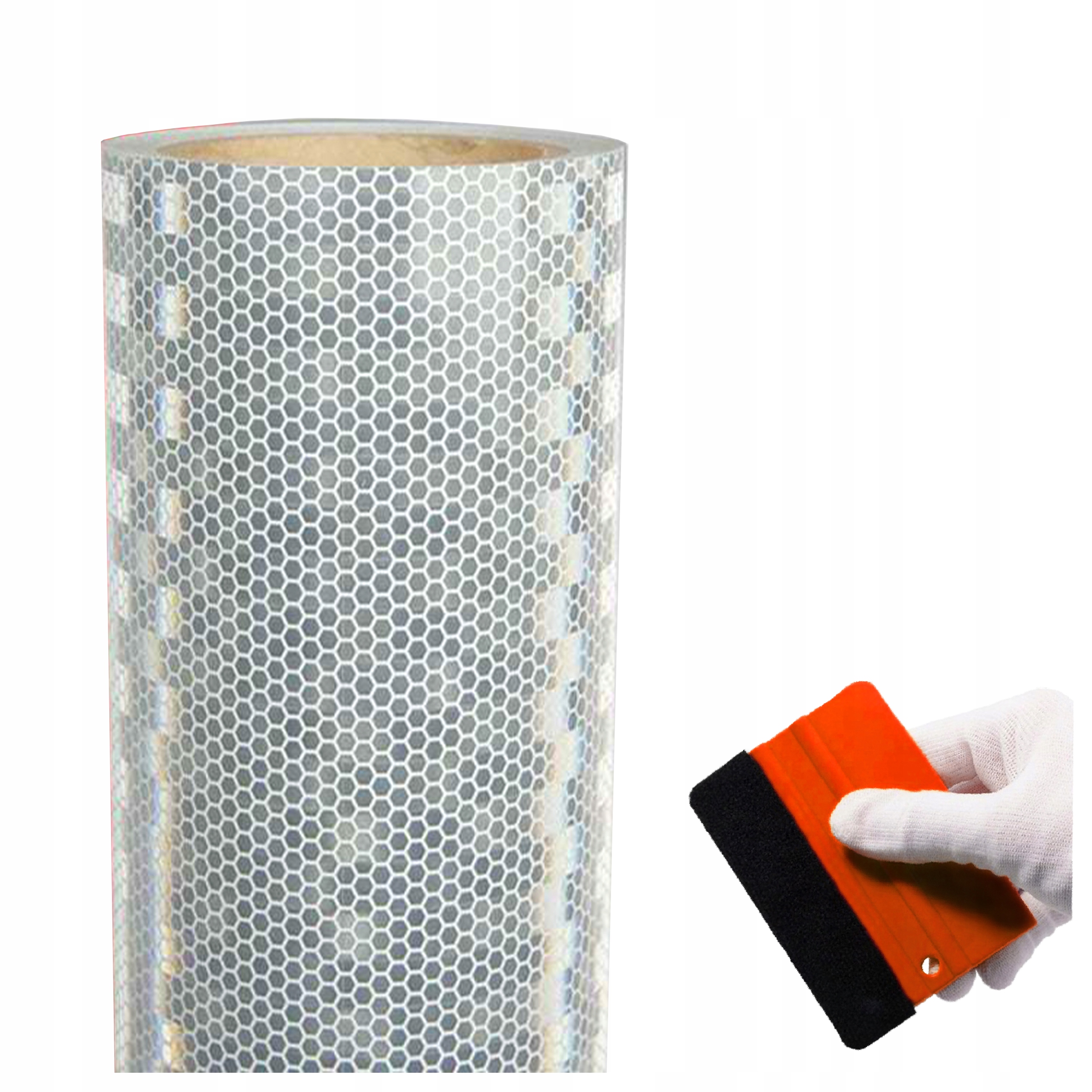 Fólie 124x200 Samolepicí Bílá Vysoký výstražný odraz