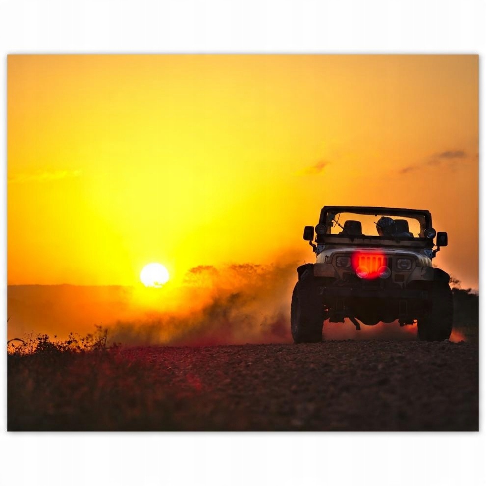 

Plakat 50x40 Terenówką po pustyni