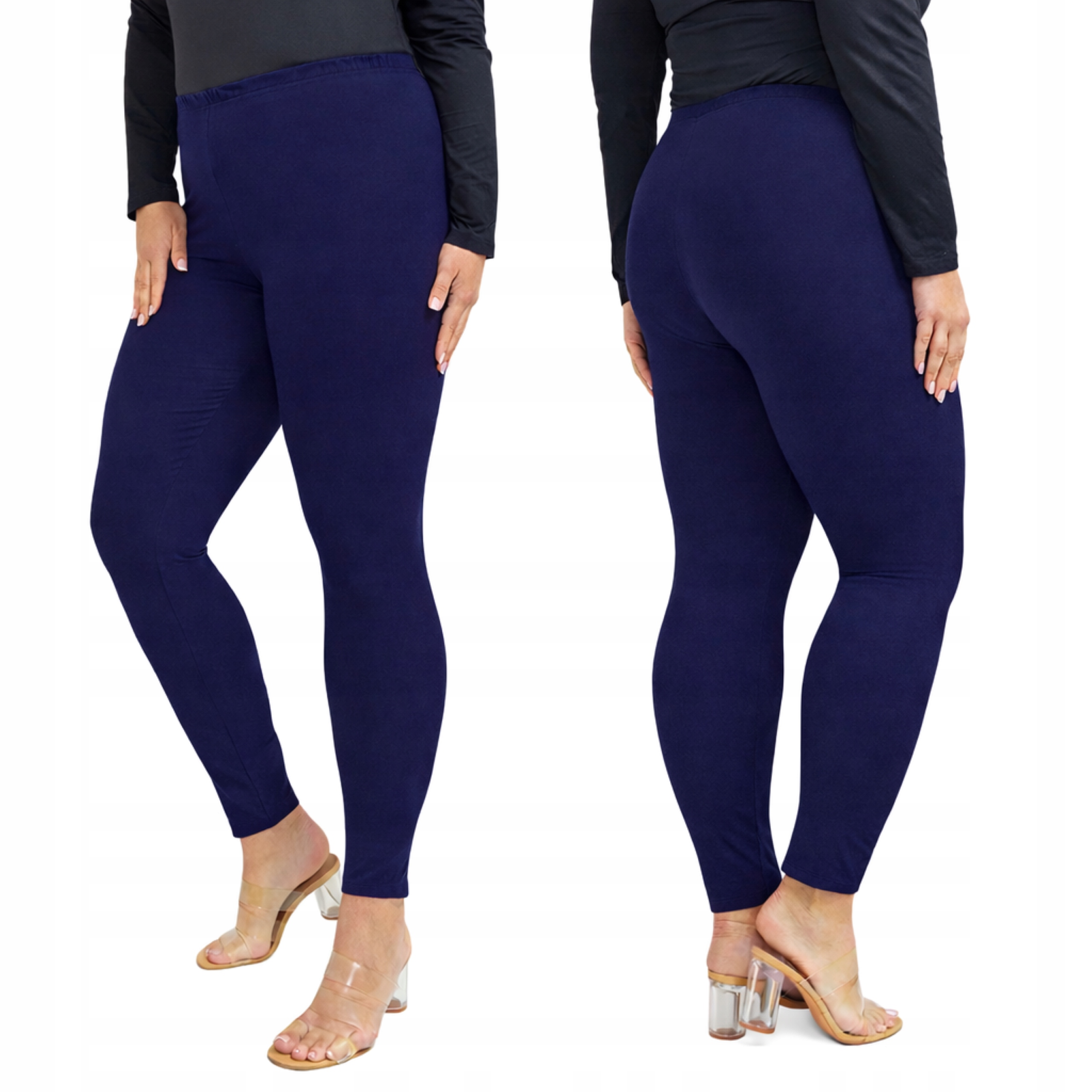 Dámské legíny Bavlněné Dámské legíny Vysoký stav Plus Velikost