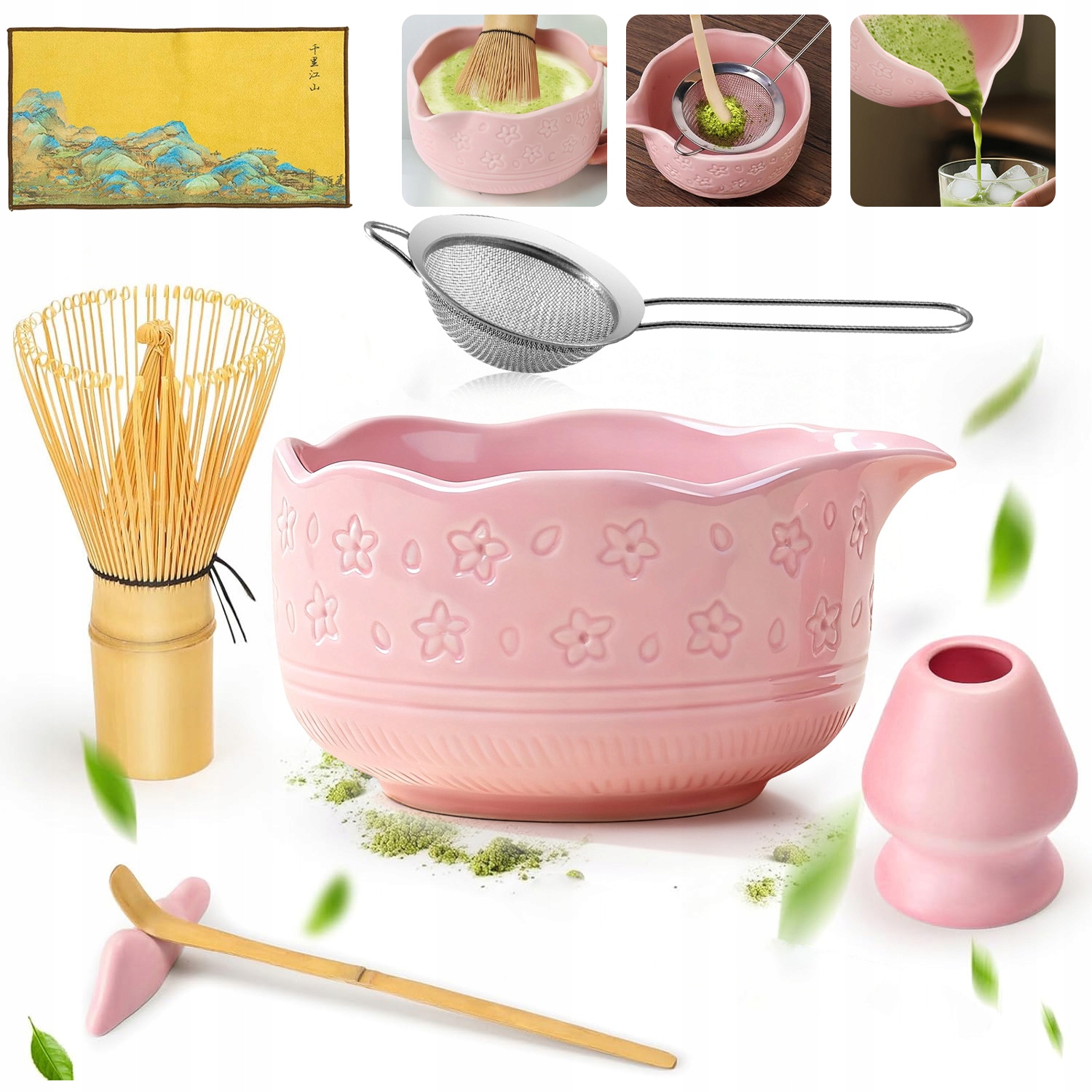 Levně Sada Na Čaj Matcha, Sada Metel Matcha S Metličkou Na Matchu 7V1