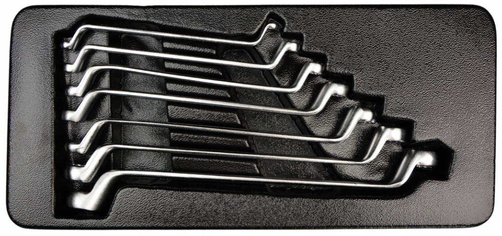 Sada ohnutých očkových klíčů 6-19 mm 7ks Vložka do skříňky Farys