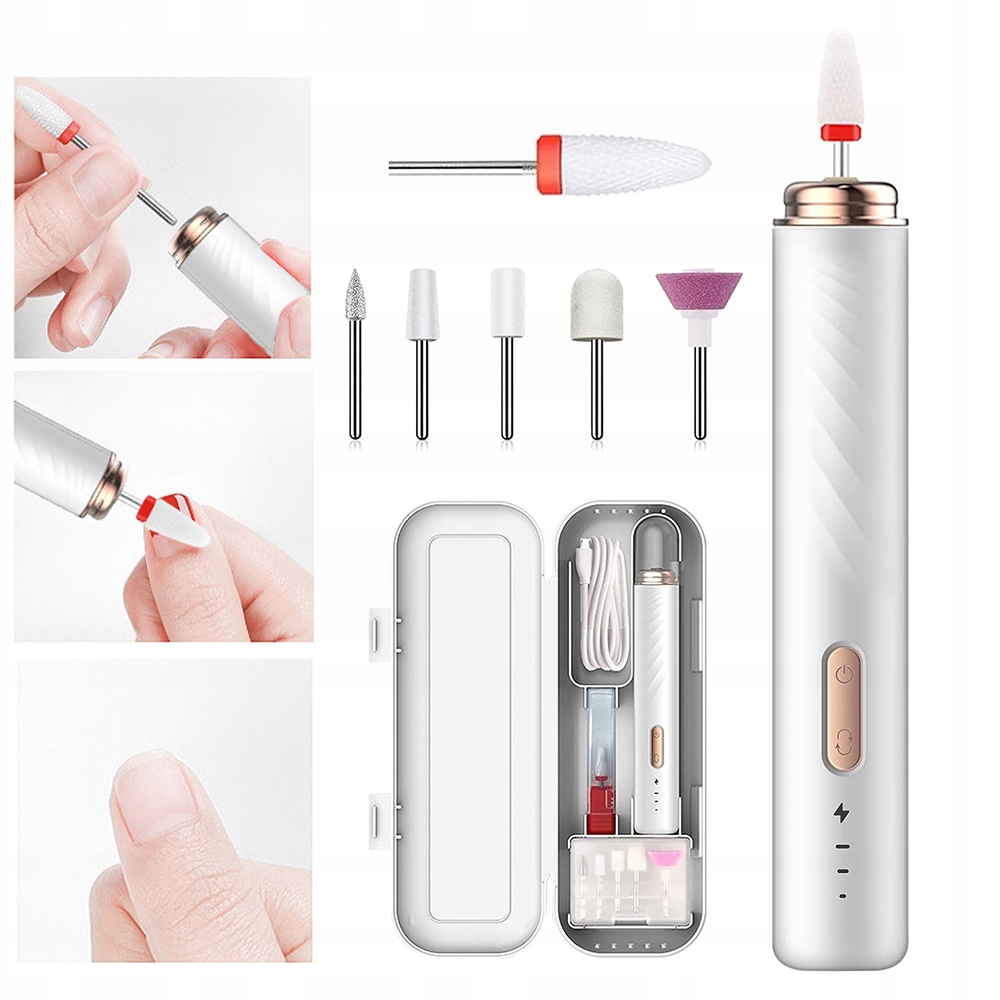 Profesionální Bruska Na Nehty Manikúra Bezdrátová Sada Pedikúra