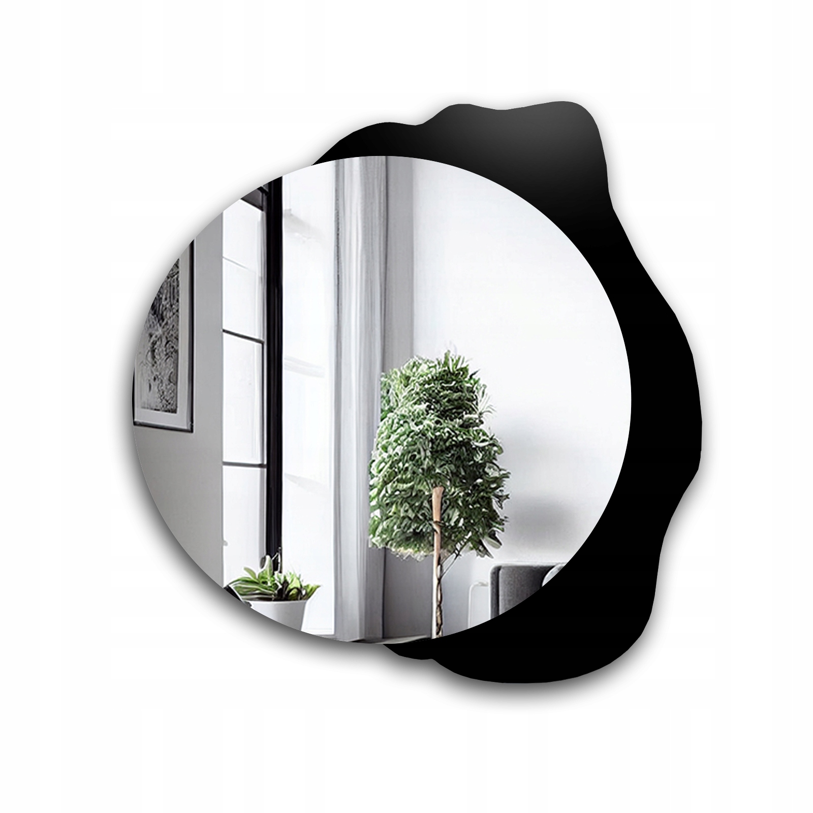 Zrcadlo na černé skvrně 67x70