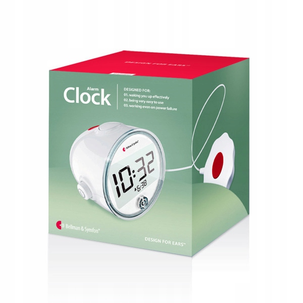 Budzik Bellman dla niesłyszących niedosłyszących Szerokość całkowita 12.1 cm