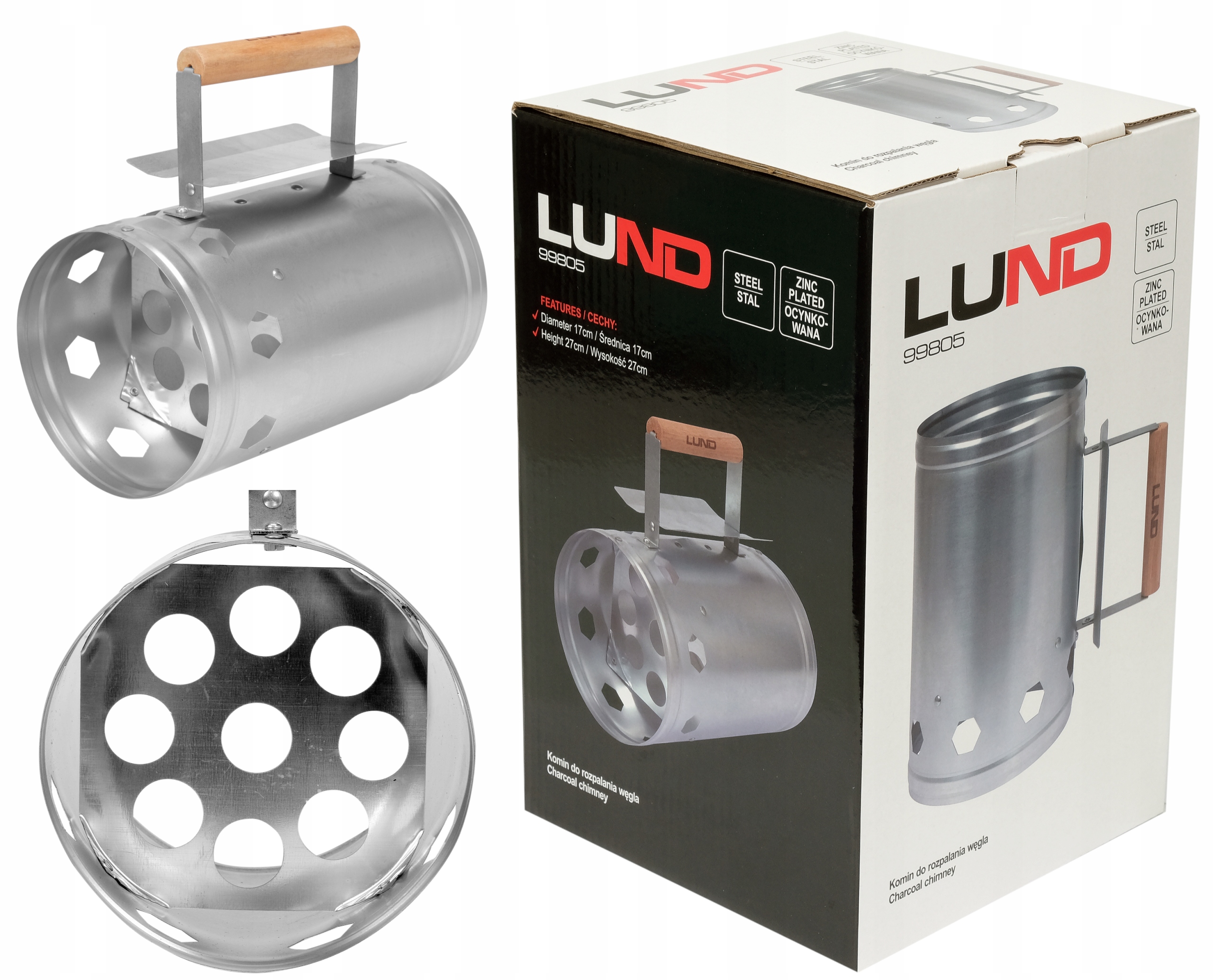 

Komin Do Rozpalania Grilla Brykietu Węgla Gril Bbq