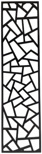 

Dekoracja Na Ścianę Ażur Plexi 100X25 cm