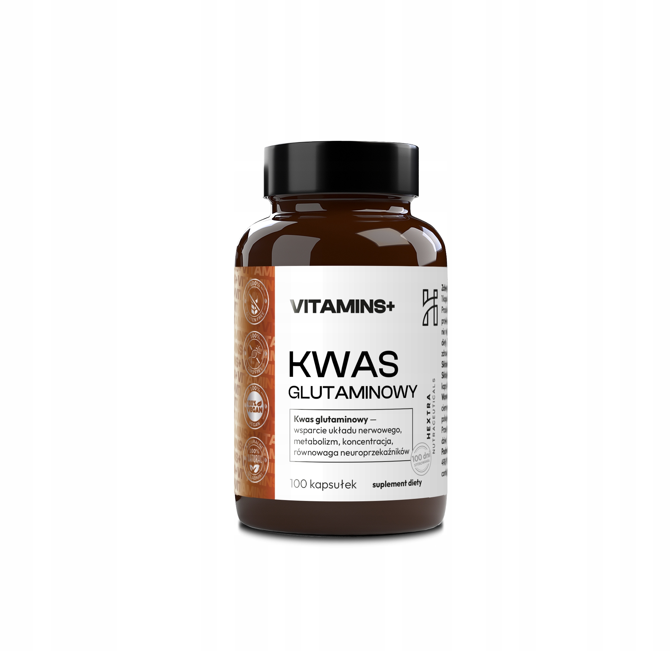 KWAS GLUTAMINOWY 500mg |100 kaps.