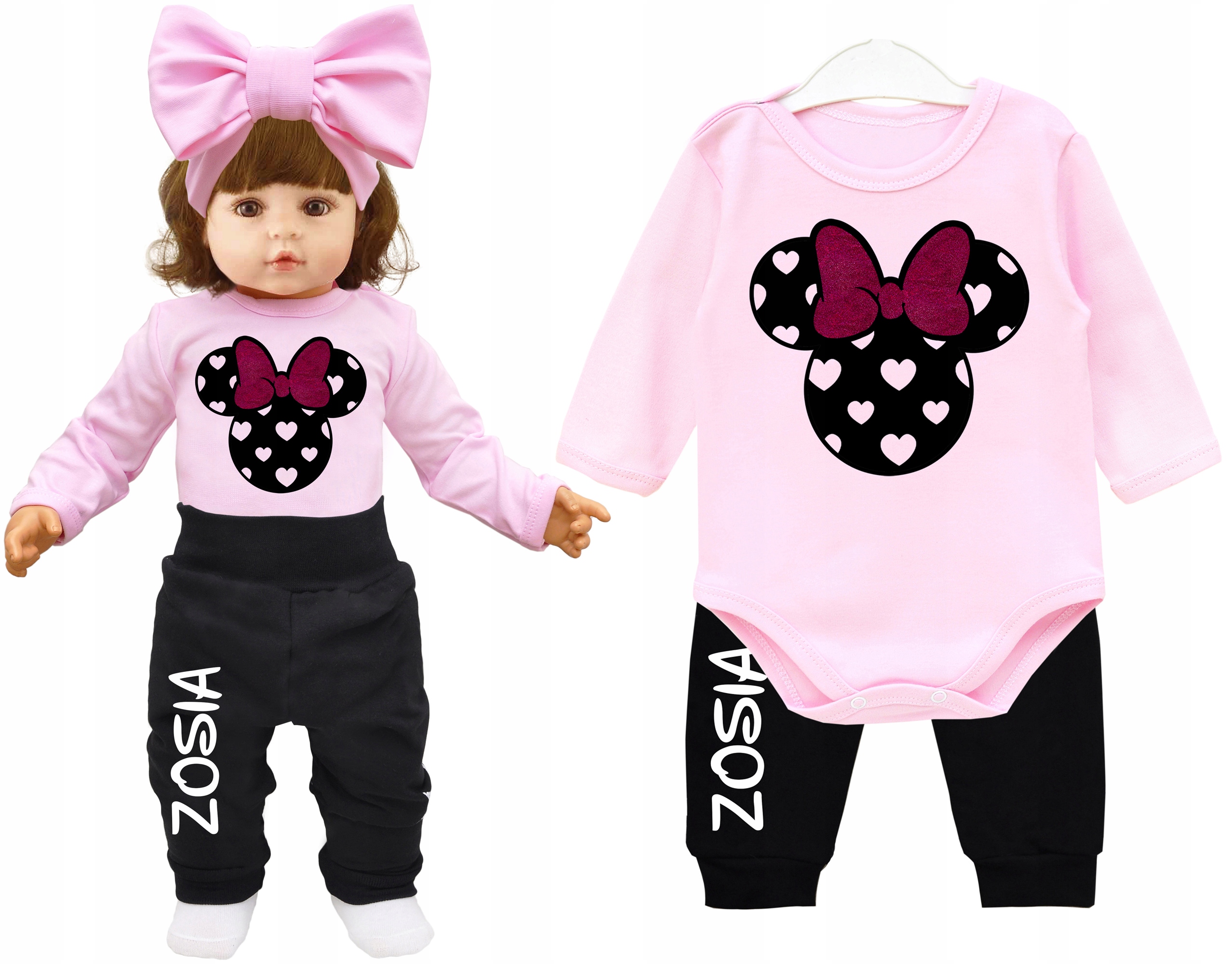 

Komplet body spodnie Myszka Minnie Imię r. 62