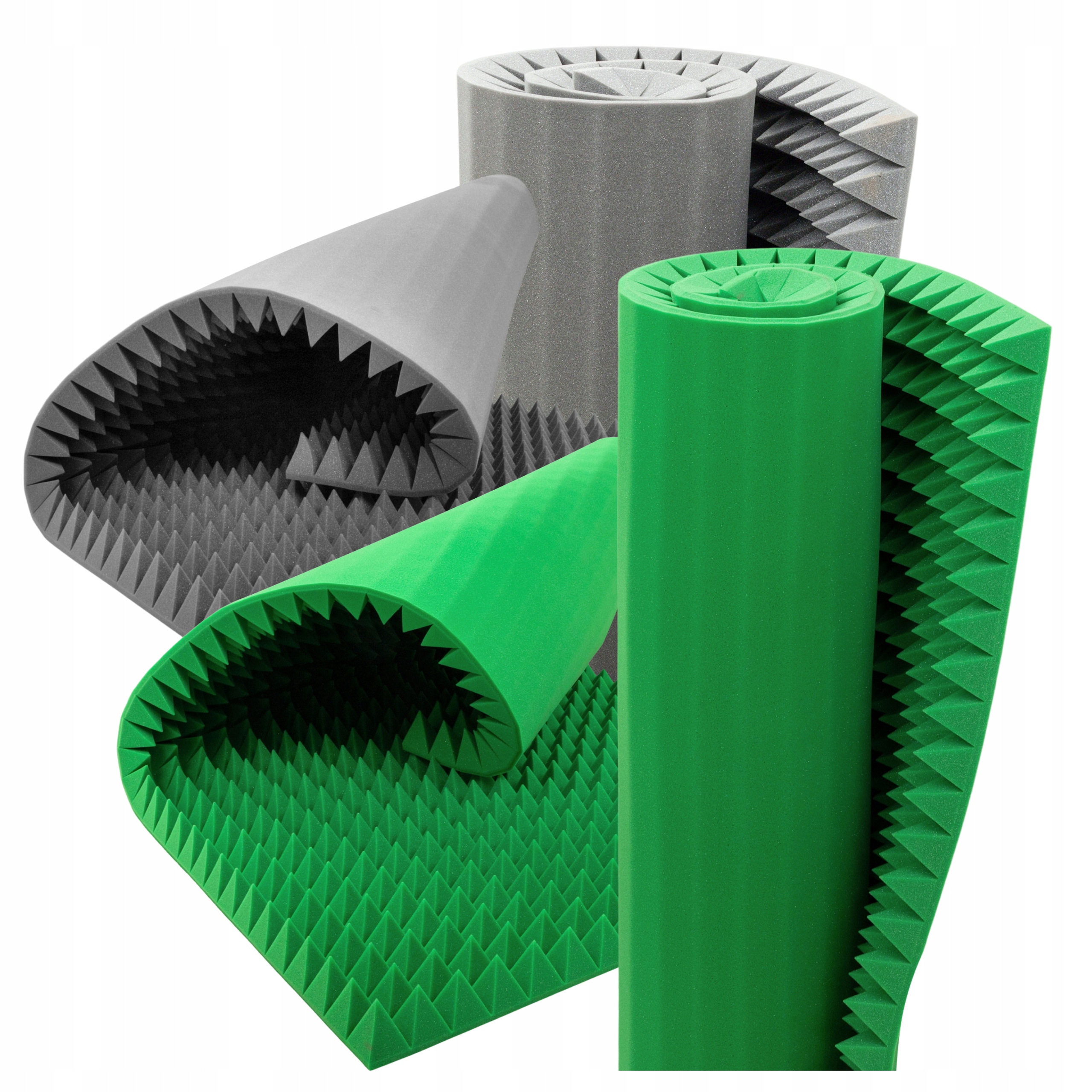 Akustické pyramidové absorpční pěny pro nahrávání podcastů ve studiu