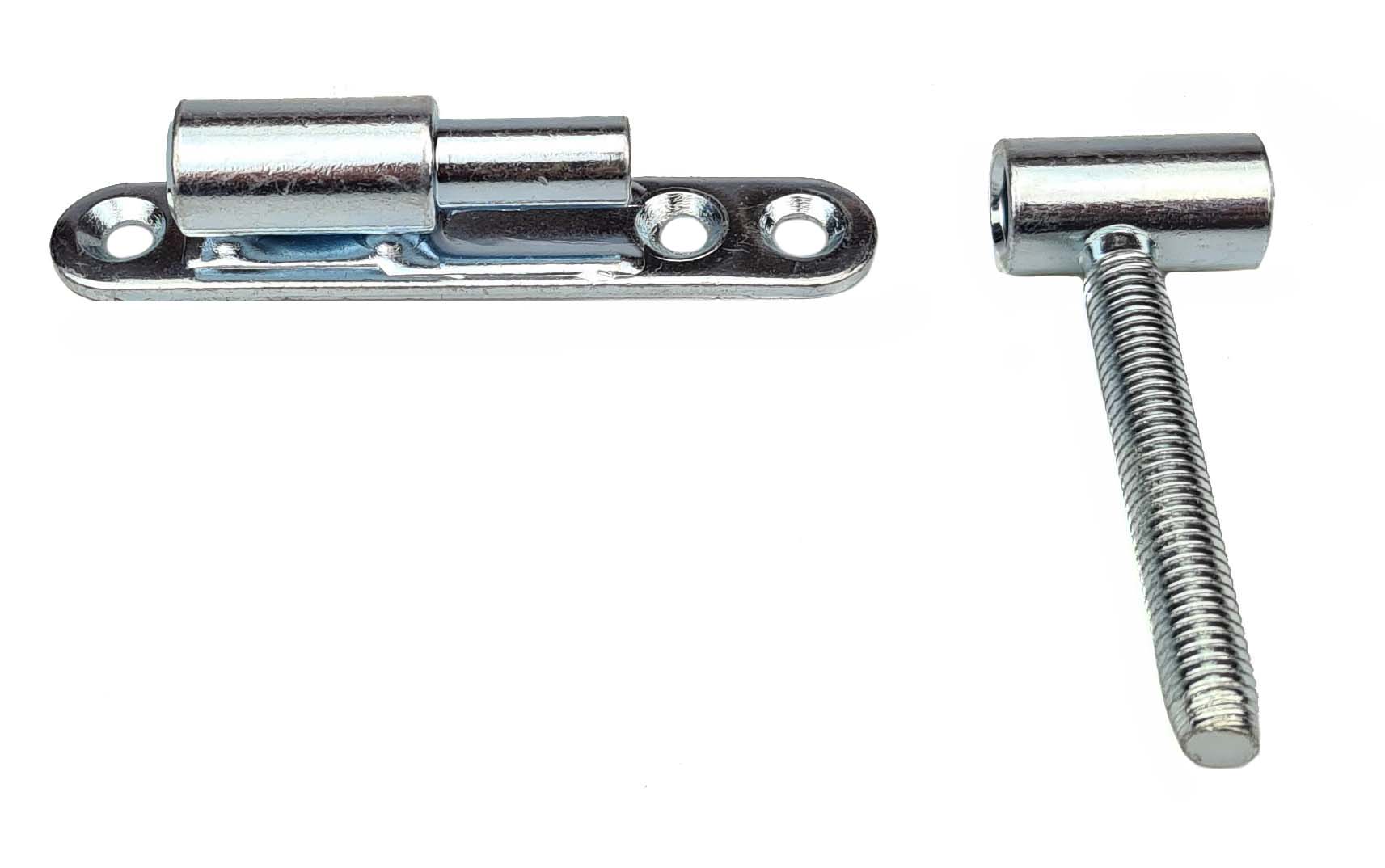 ZAWIAS DRZWIOWY PRZYKRĘCANO WKRĘCANY Z BLASZKĄ OCYNK SREBRNY EAN (GTIN) 5904954801469