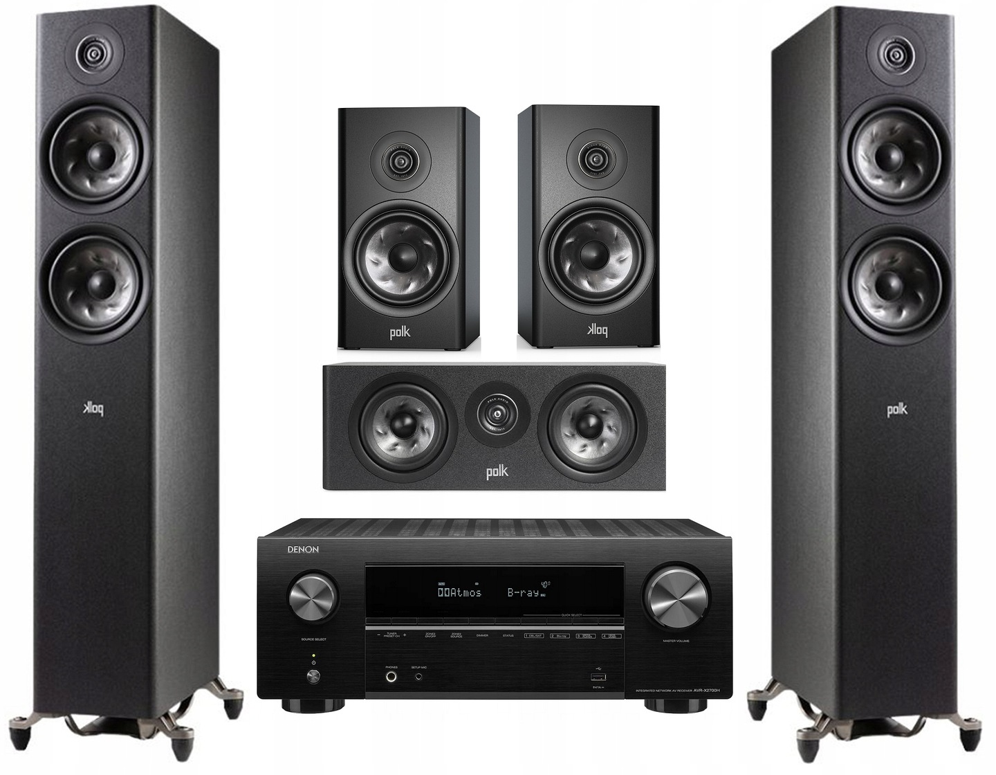 POLK AUDIO RESERVE KOMPLET KINA Z DENON AVR-X2700H