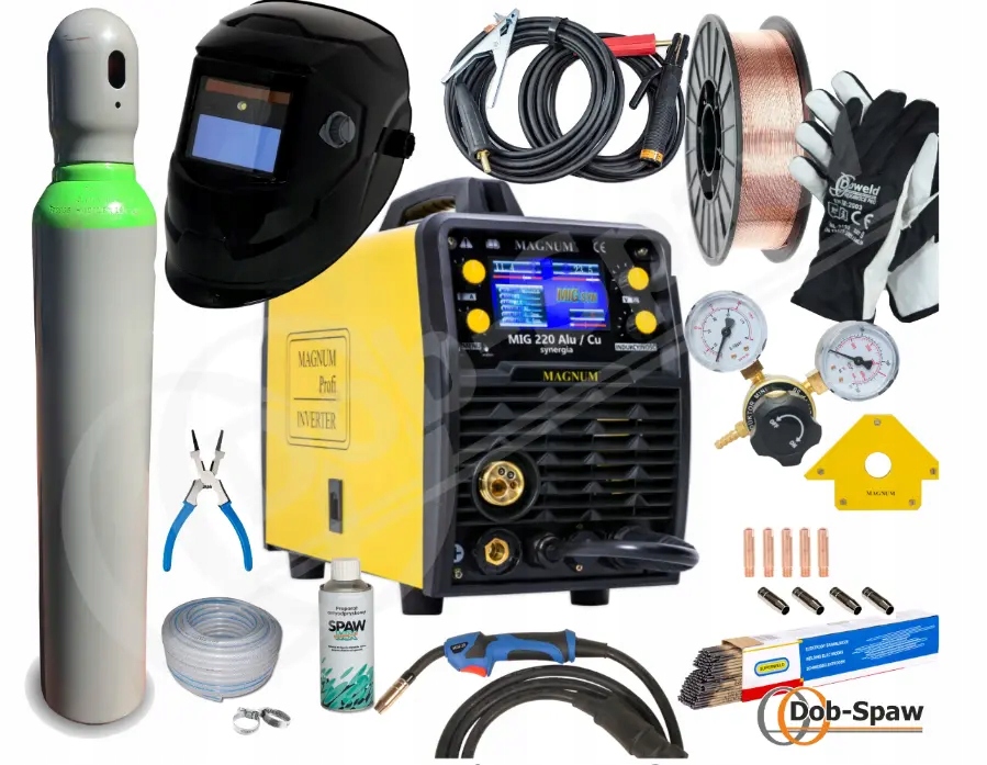 Spawarka Magnum MIG 220 Alu/Cu Synergia - zestaw