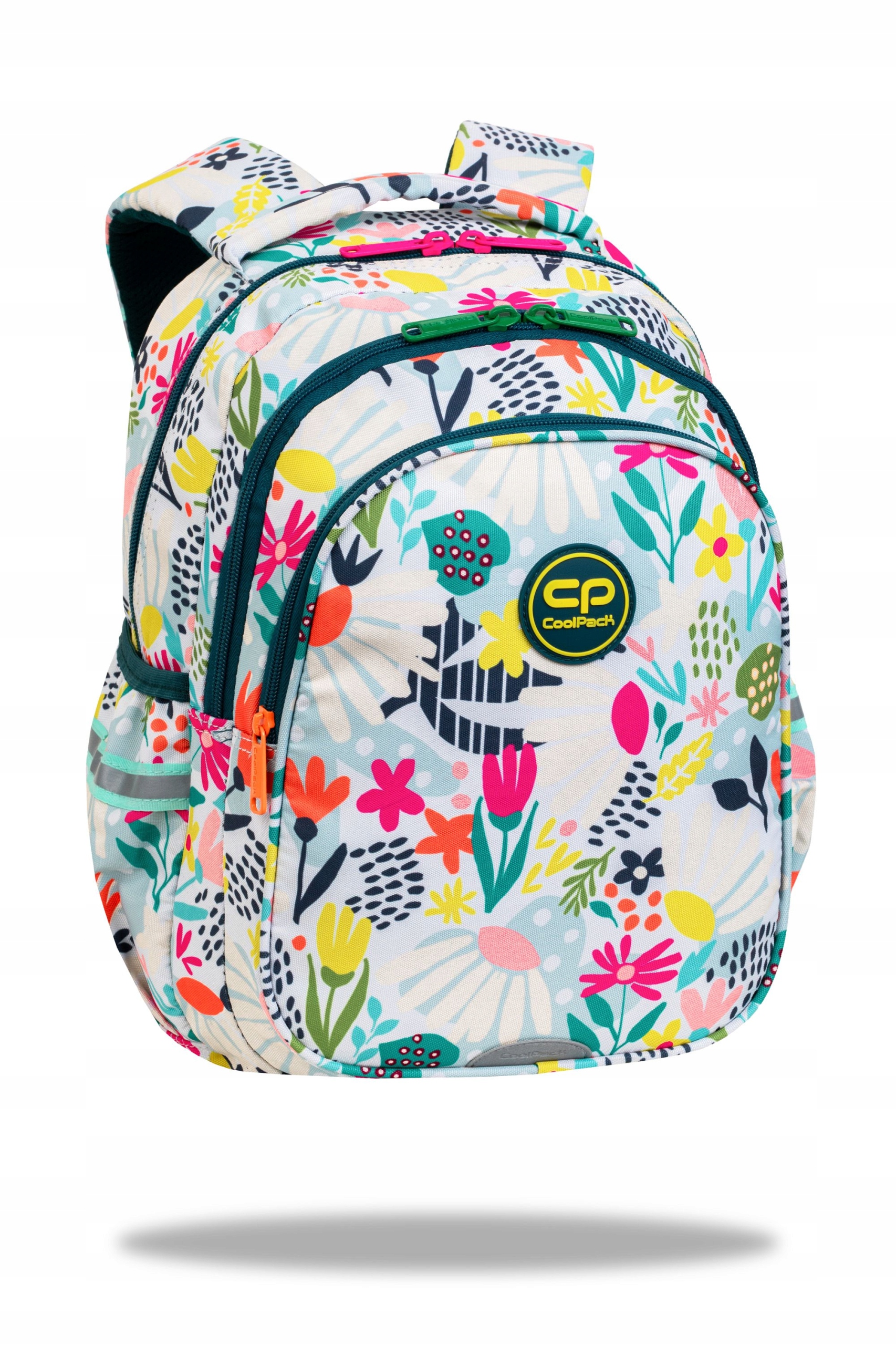 Plecak szkolny Coolpack Jerry 21L jasny kwiatki