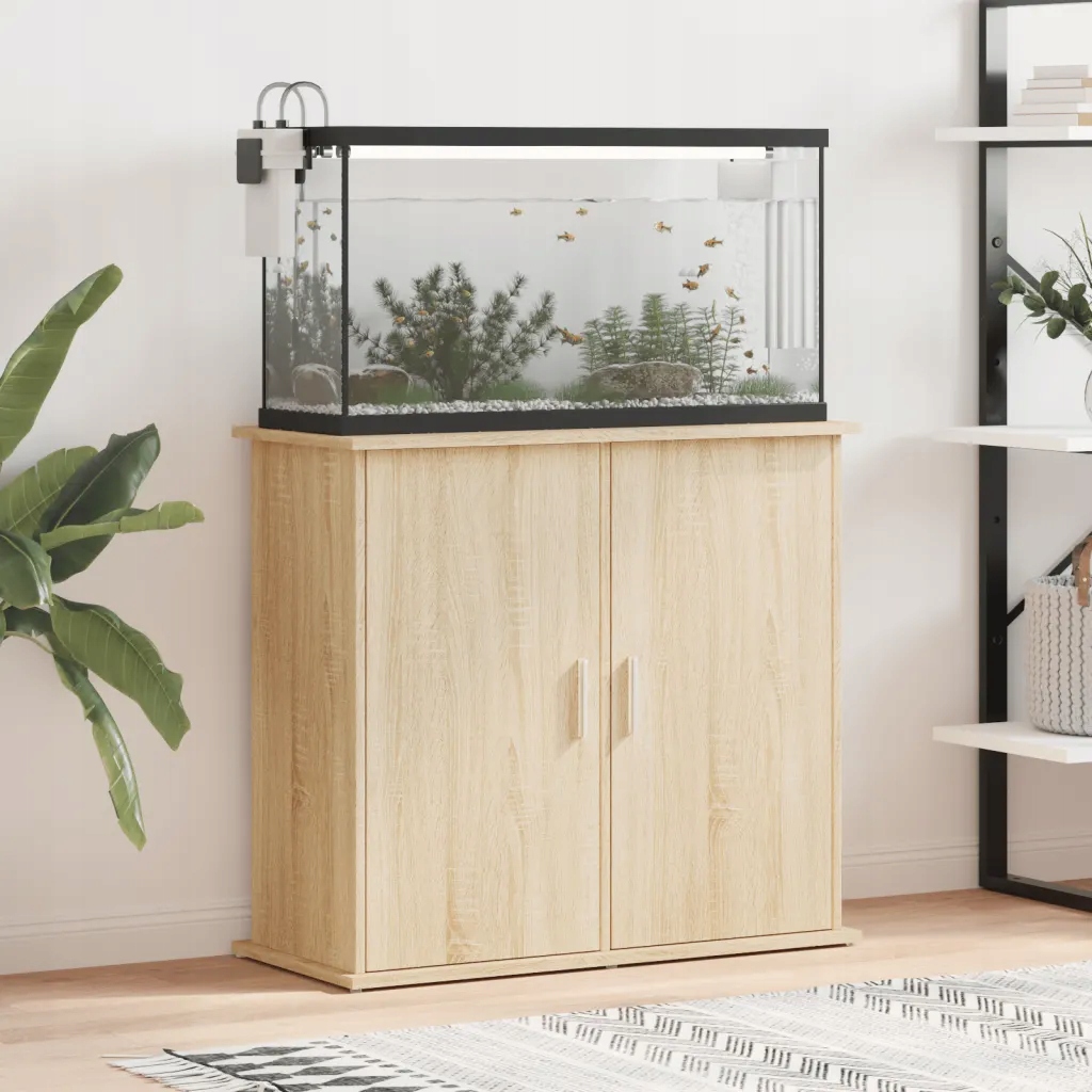 Levně Stojan na akvárium dub sonoma 81 x 36 x 73 cm kompozitní dřevo