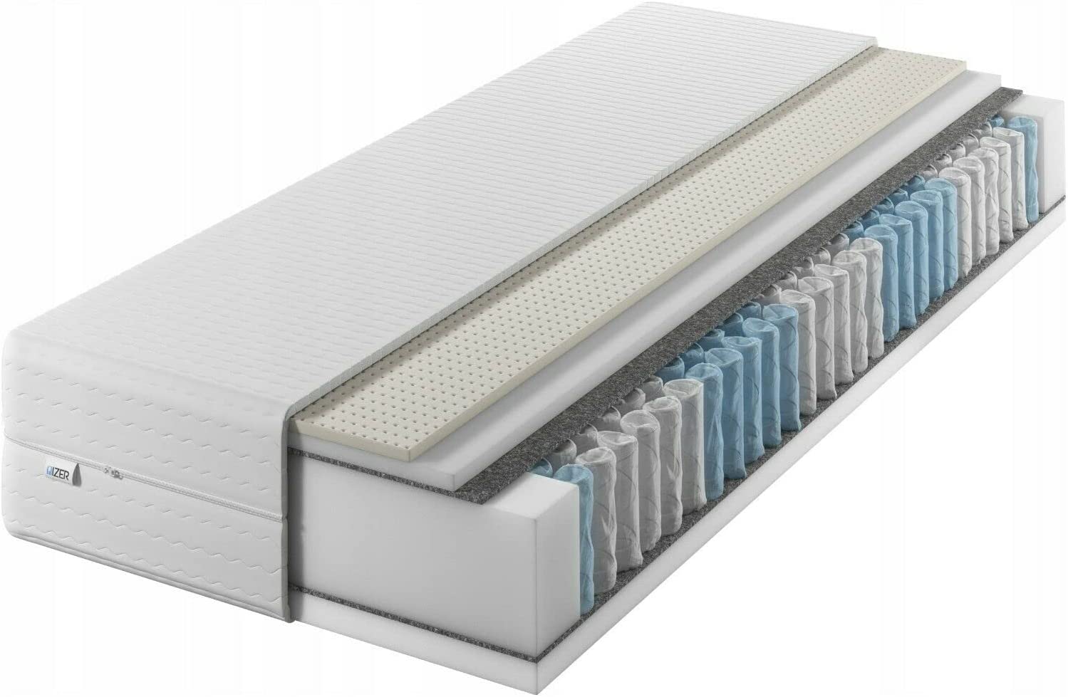 Matrace 80x190 s Latexem H3 H2 7zónová Taštičková matrace