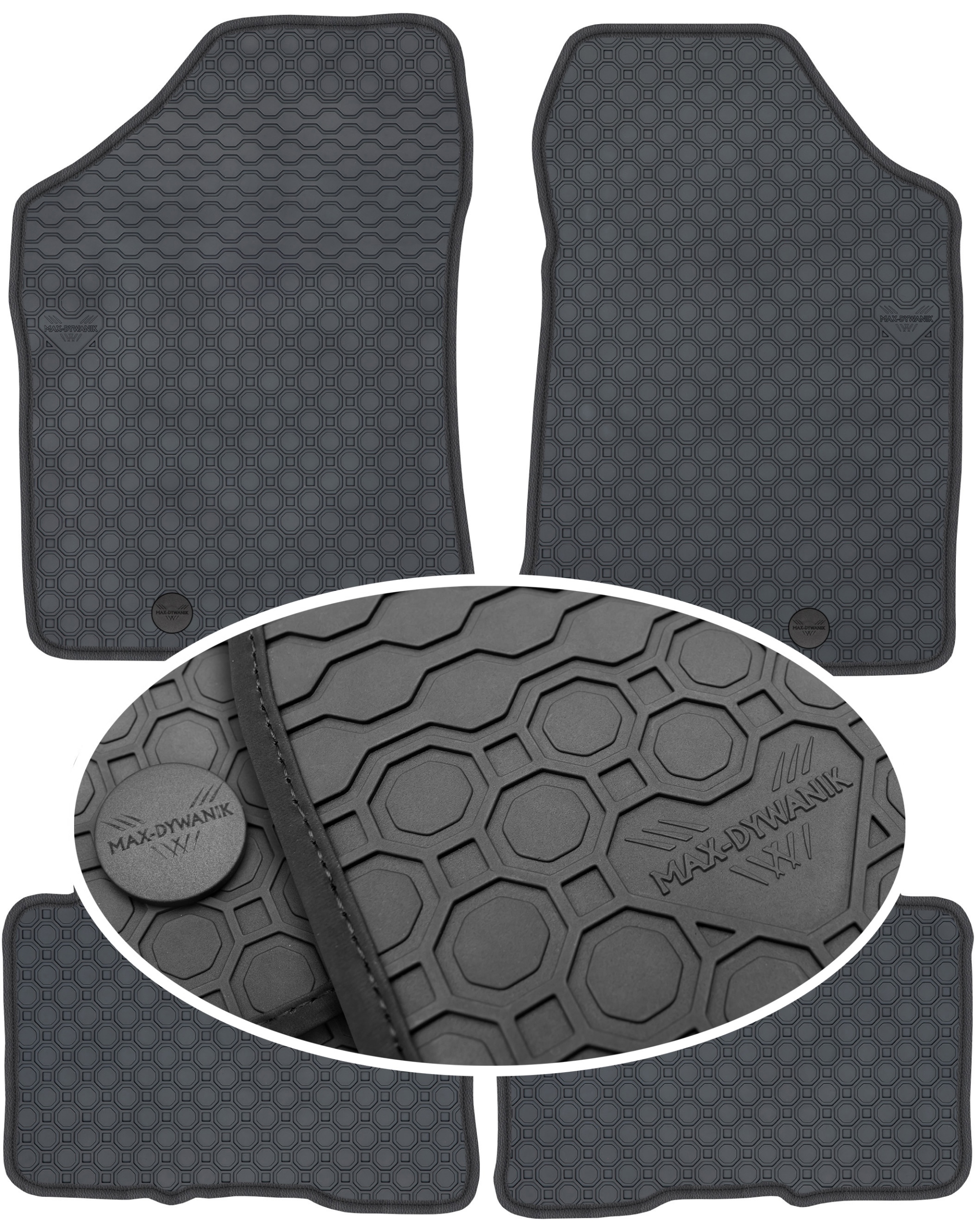 Kia Carens III 5os 2006-2013 Gumový koberec PrimeLiner čierny