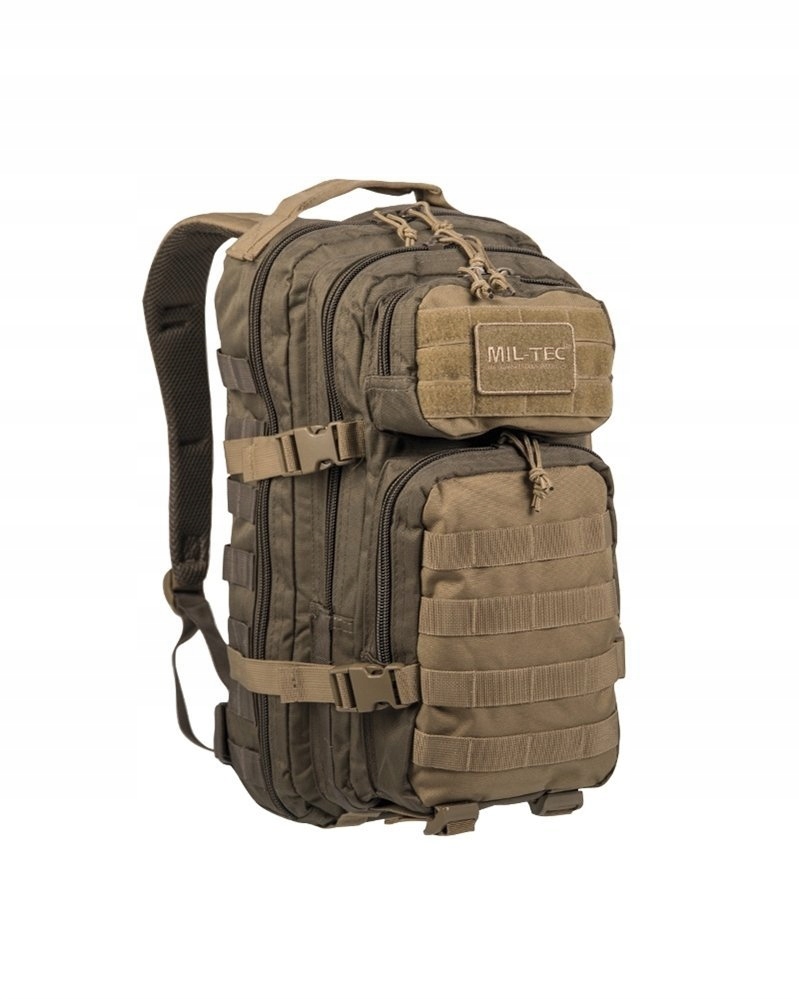 MilTec Batoh Assault 20L Green/Coyote – voděodolný a odolný