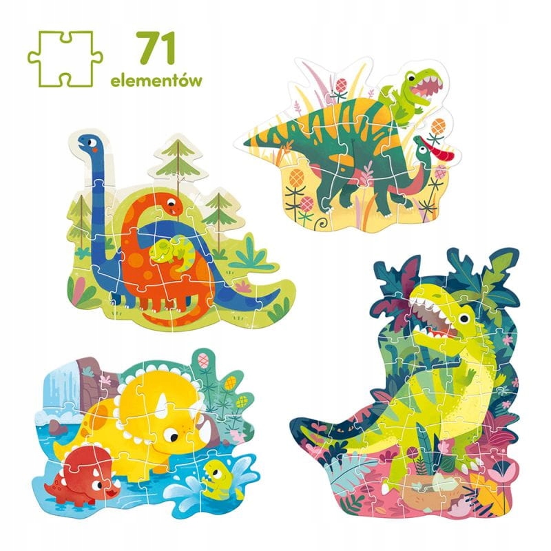 Puzzle progresywne Dinozaury CzuCzu 3+ Płeć chłopcy dziewczynki