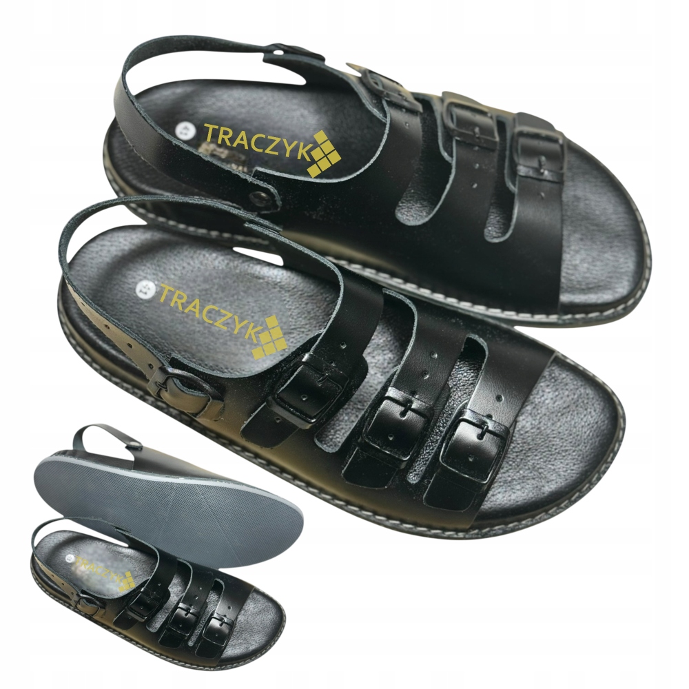 Nazouváky Žabky, Profilové, Černé, Přírodní Kůže, Fusbet vel. 45