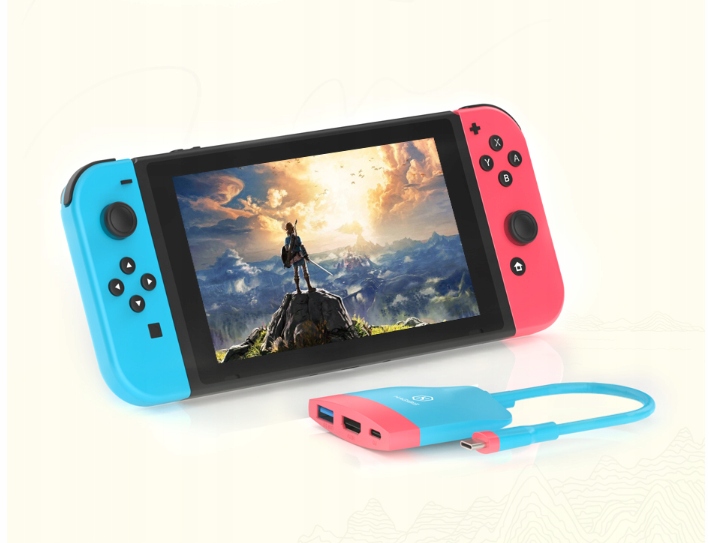 STACJA DOKUJĄCA PRZENOŚNA DOCK HDMI USB TV NINTENDO SWITCH HAGIBIS