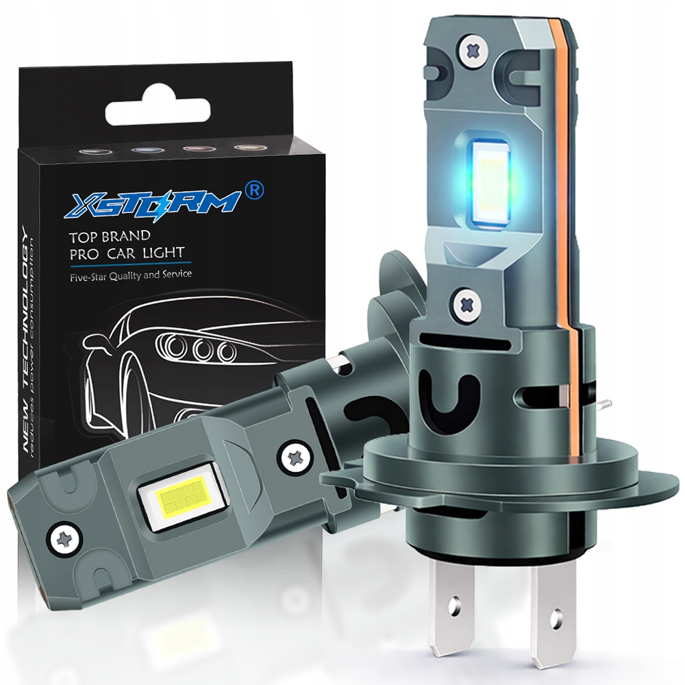 Led žárovky H7 Xstorm F302 1 Do 1 Maximální výkon Pro CanBus 6500k Slim 2 ks