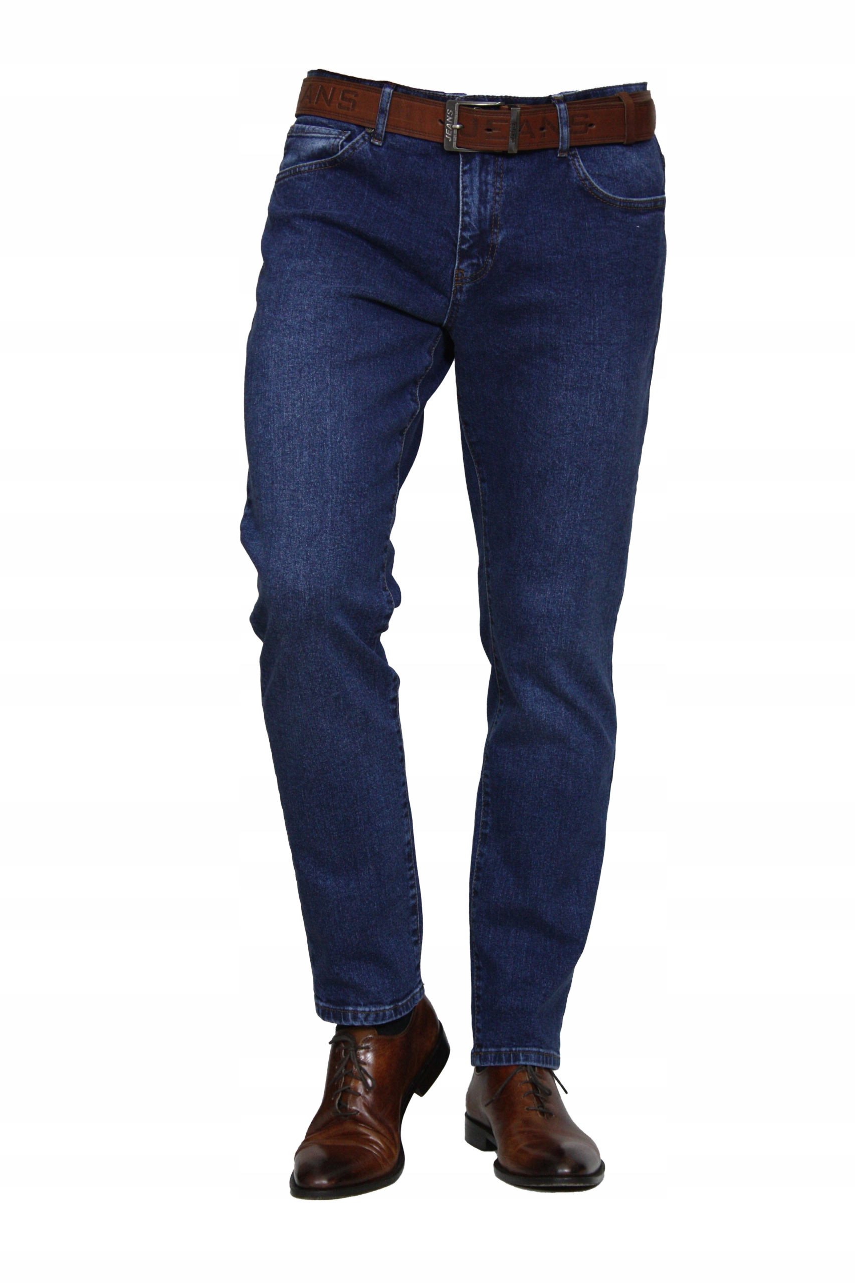 Pánské Kalhoty Crw Jeans klasické (modré) W33 L30, obvod pasu 88-90 cm