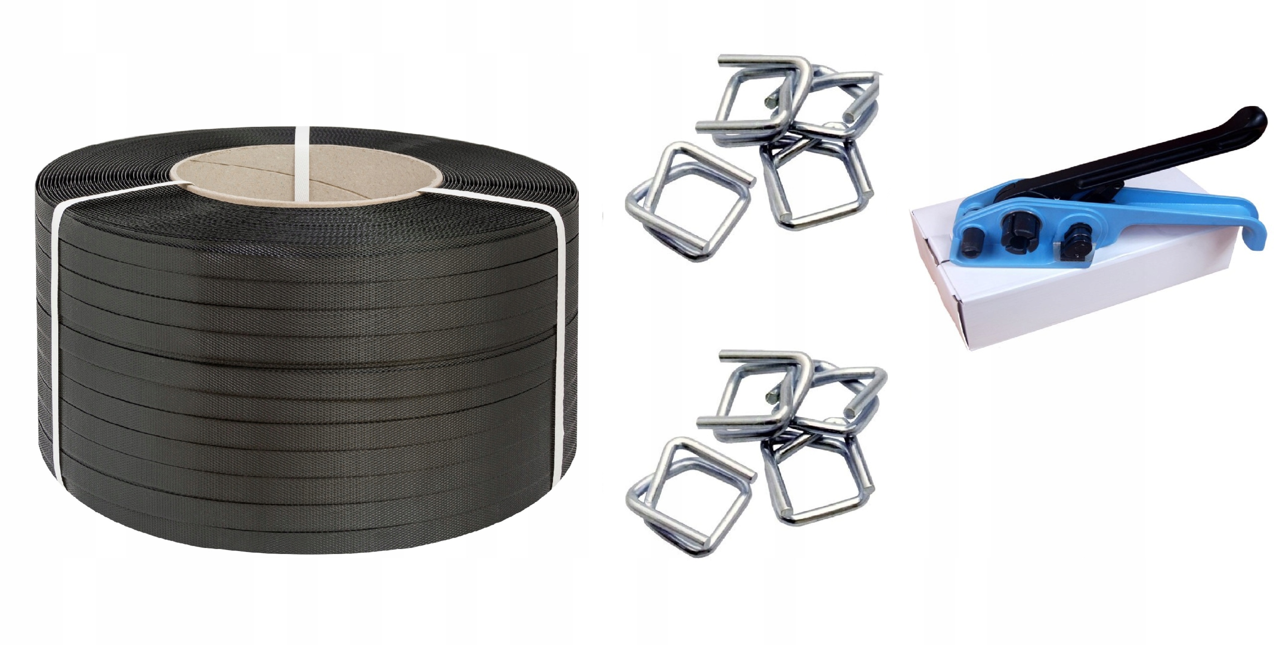 Sada Na Spínání Palet 12 MM Pp černá Spony Napínák