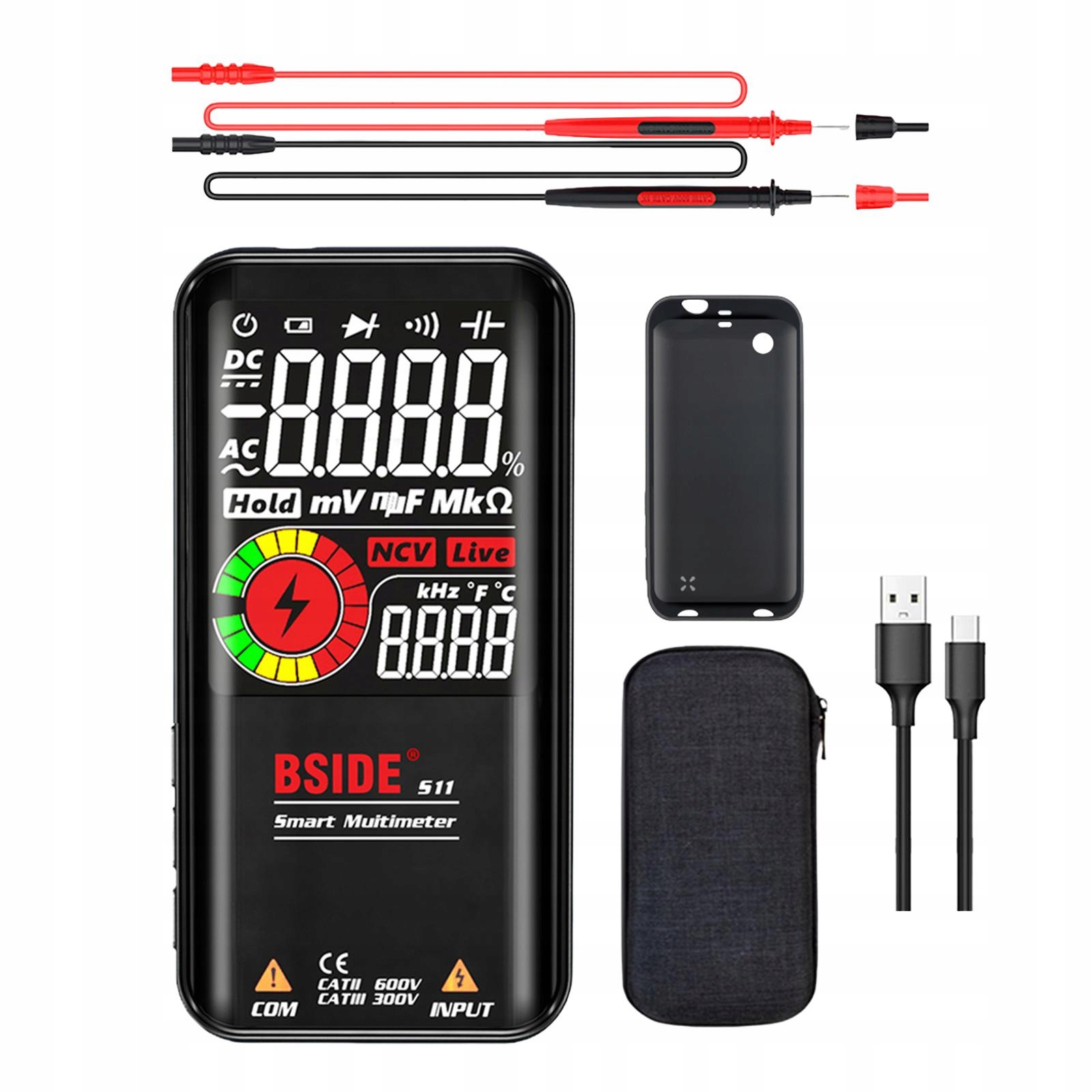 multimetr cyfrowy Czarny