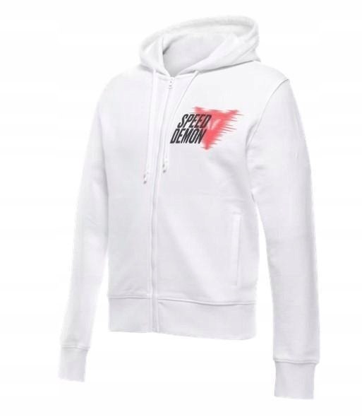 Pánska mikina Dainese Speed Demon Veloce Hoodie Biela XXL