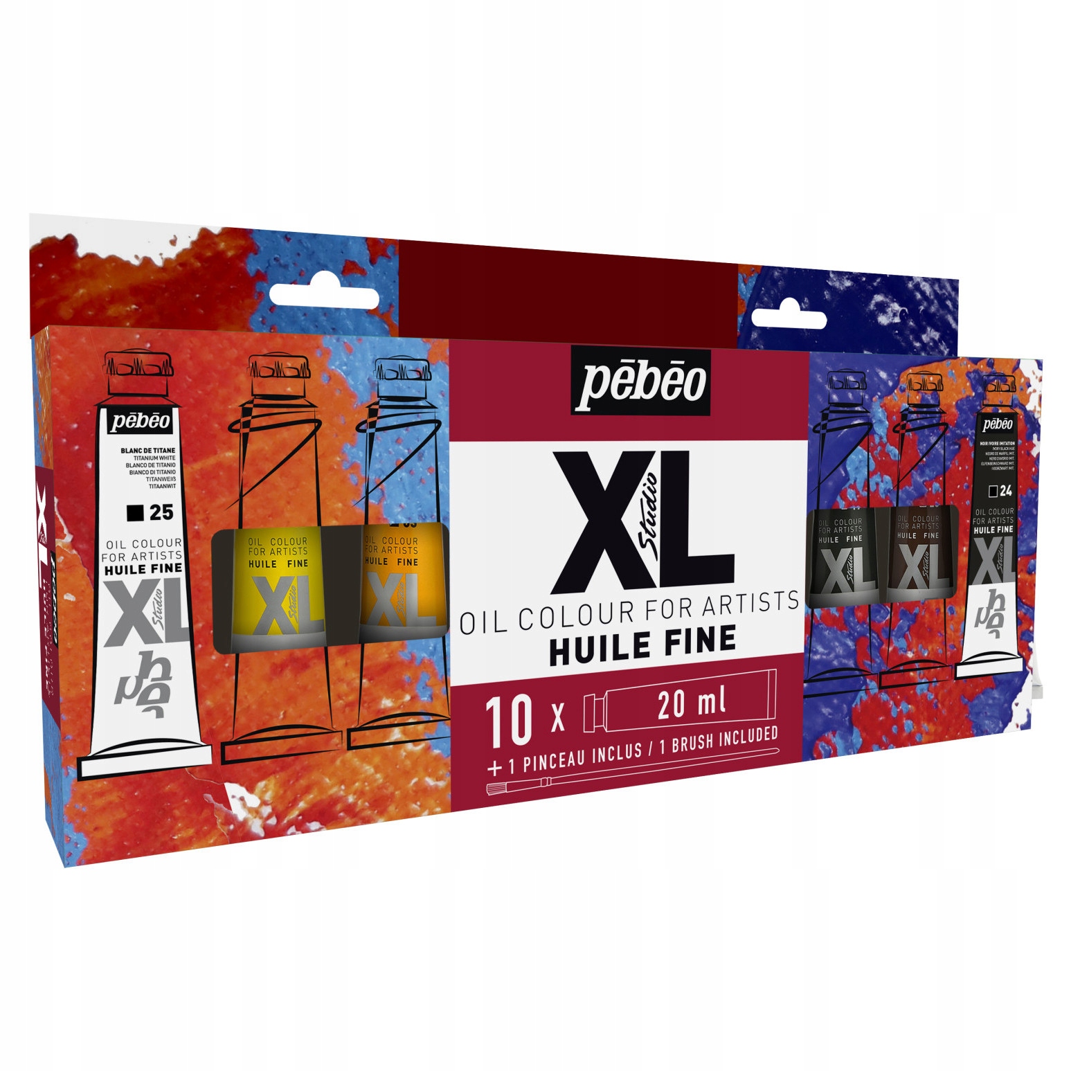 Sada olejových barev Studio XL Pébéo 10 barev x 20 ml