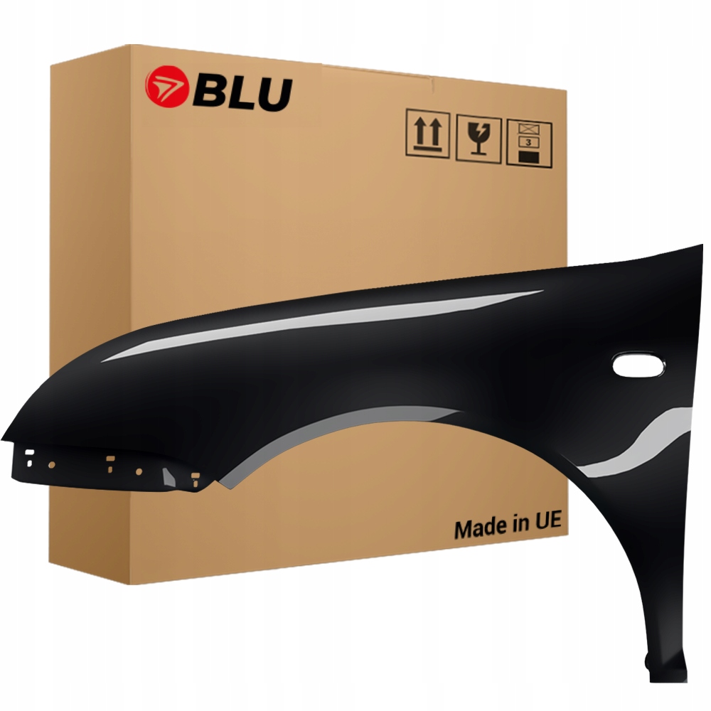 Blu Blatník Vw Bora L041 LO41 levý černý 98-05 1J přední pozink Schwarz