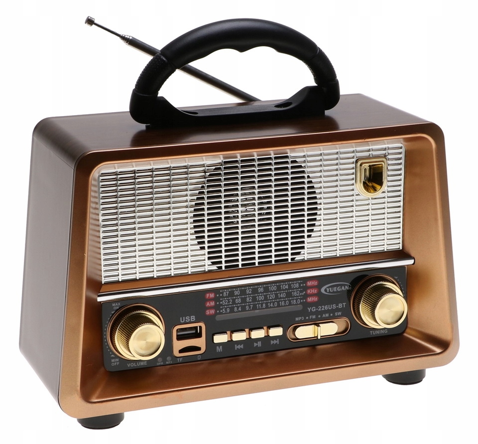 Radio Retro Przenośne Solarne Głośnik Bluetooth Solar Usb MP3 Tf 151