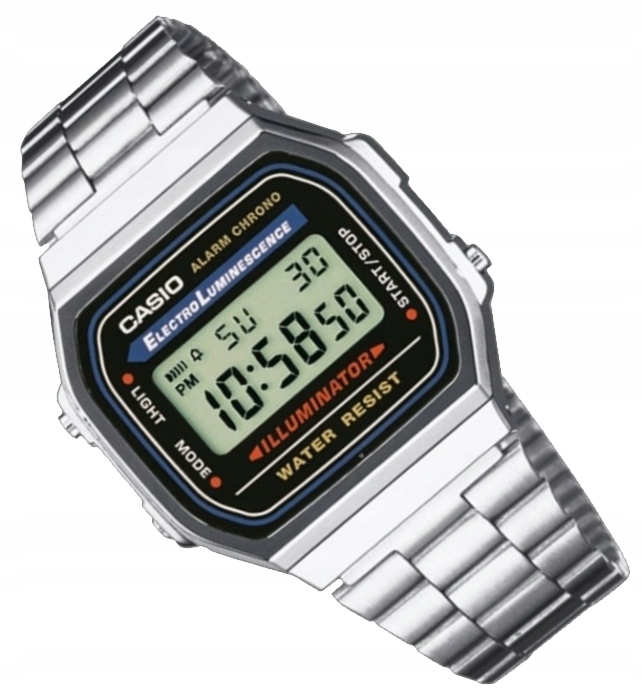 

Kultowy zegarek Casio Retro A168WA 1YES + Grawer